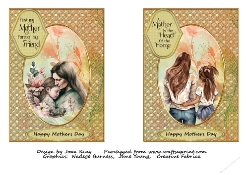 2 Toppers for Mothers Day
