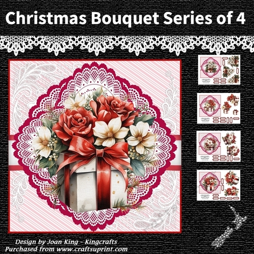 christmas bouquet  and presents kit