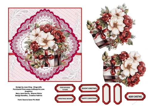 christmas bouquet  and presents 3