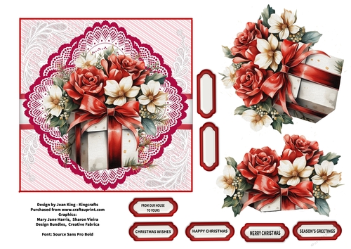christmas bouquet  and presents 4
