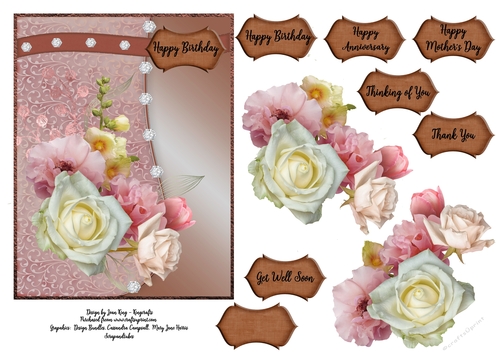 Pink and Cream roses for you