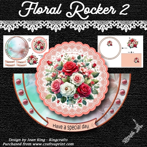 Floral rocker card 2