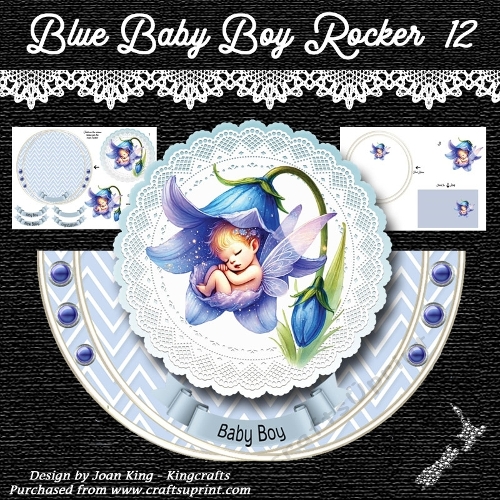 Blue Baby Boy Rocker 12