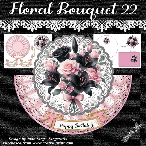 Floral bouquet rocker 22
