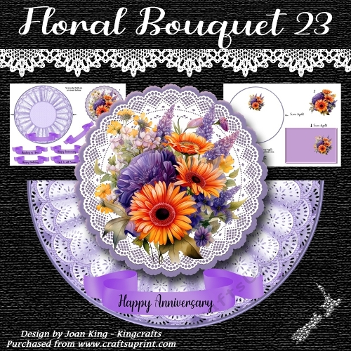Floral bouquet rocker 23