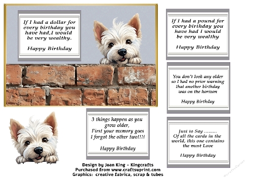 West Highland Terrier Funny Birthday