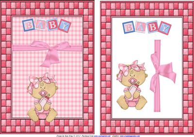 Baby Girl with Ribbon