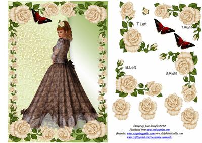 Victorian Lady in Brown