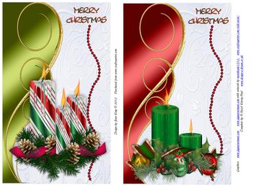 Christmas Candle Toppers