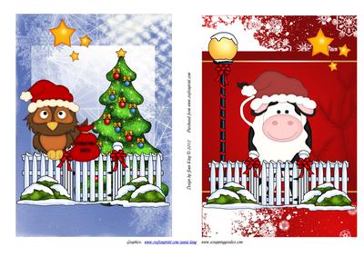 2 Animal Christmastoppers