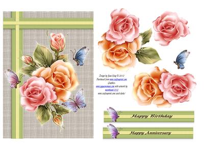 Pink and Peach Roses