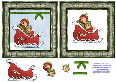 Gingerbread Men on a Sleigh Ride