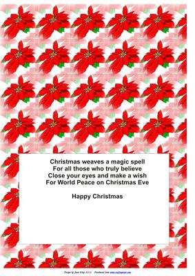 Christmas A5 Landscape Insert