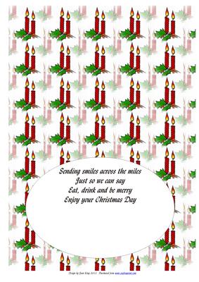 Christmas A5 Landscape Insert