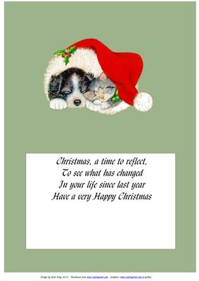 Set of 16 Christmas A5 Landscape Inserts