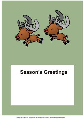  Christmas A5 Landscape Inserts