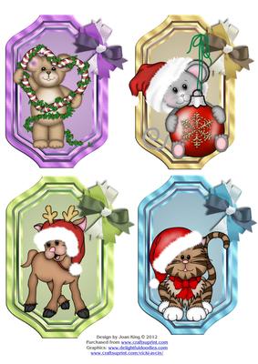 4 Christmas Toppers