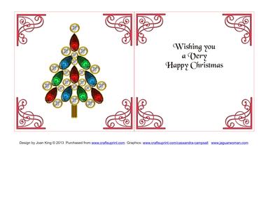 Set of 6 Christmas Inserts 6 Inch Red 4
