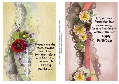 Floral Birthday Toppers