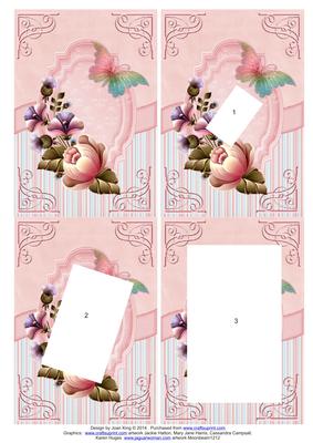 Floral Pink Passion Inverted Twisted Pyramage