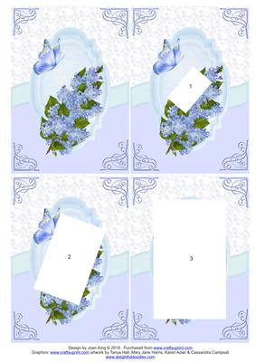 Floral Lily of the Valley Inverted Twisted Pyramage