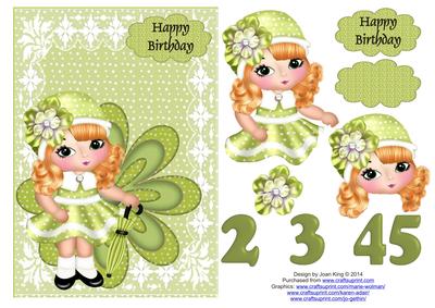 Green Polkadot Princess 2 to 5 Years