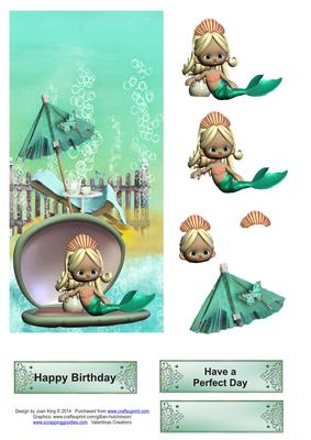 Mermaid Standard Dl Card