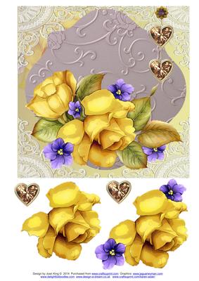 Yellow Rose Topper