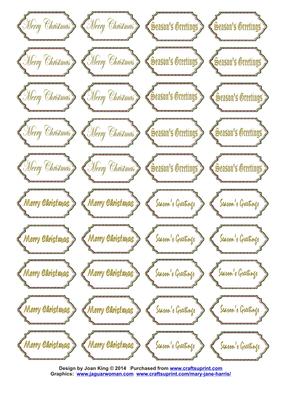 50 Christmas Banner/tags