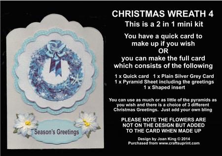 Christmas Wreath 4 2 in 1 Mini Kit