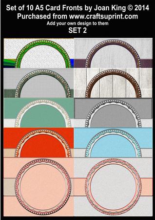 10 A5 Card Fronts Set 2