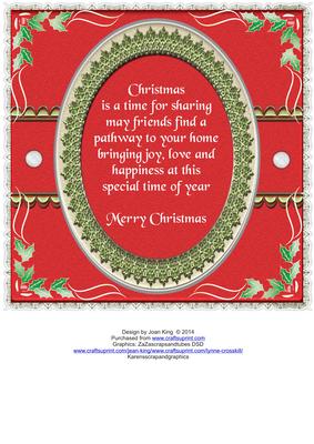 Christmas Verse Topper