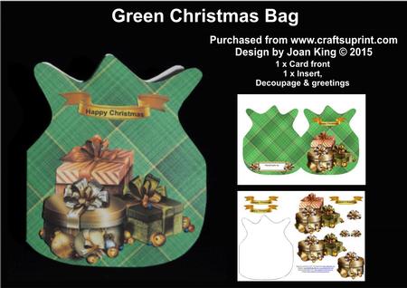 Green Presents Christmas Bag