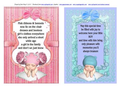 Baby Boy and Girl Topper