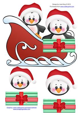 Penguins Sleigh Ride