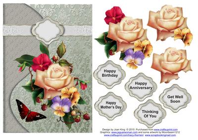 Rose and Pansies