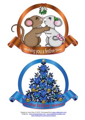 2 Christmas Toppers