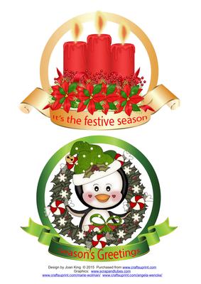2 Christmas Toppers Set Two