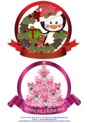 2 Christmas Toppers Set 3