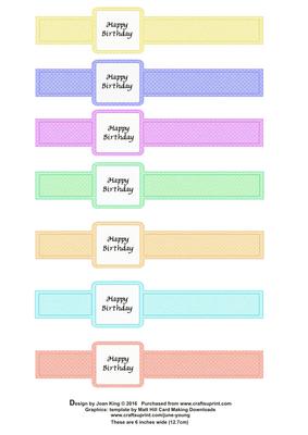 Ribbon Wrap with Happy Birthday 6 Inch