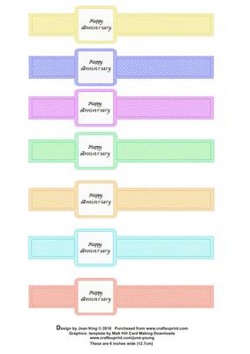 Ribbon Wrap with Happy Anniversary 6 Inch