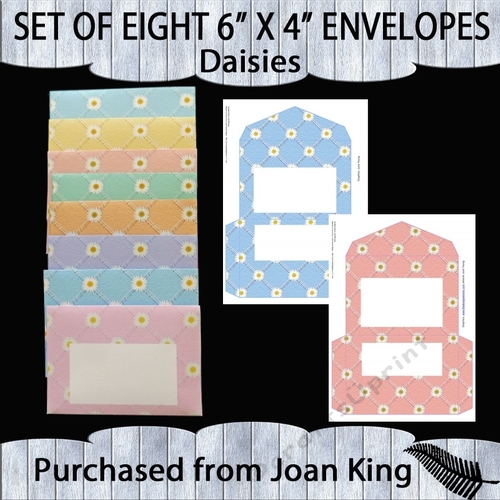 Set of eight 6 x 4 envelopes (C6)