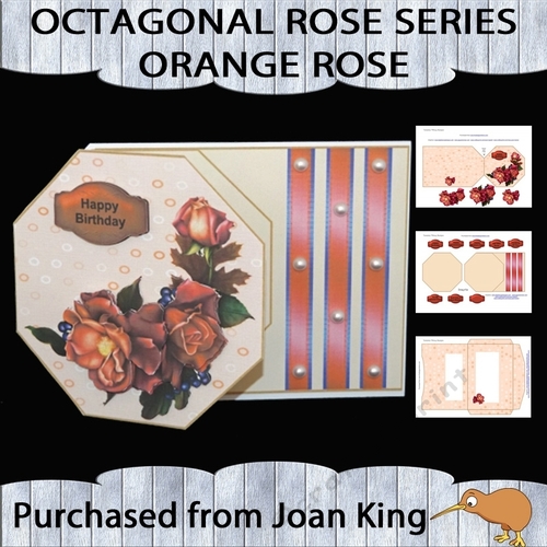 Octaganol Rose Series - Orange rose