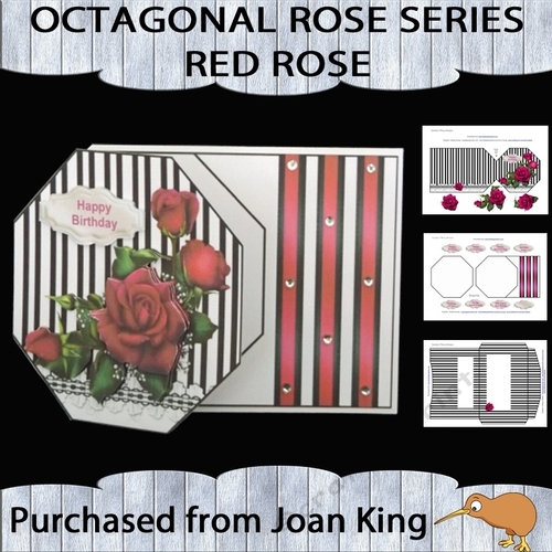 Octaganol Rose Series - Red rose