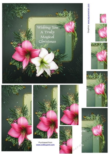 Vintage lillies at Christmas