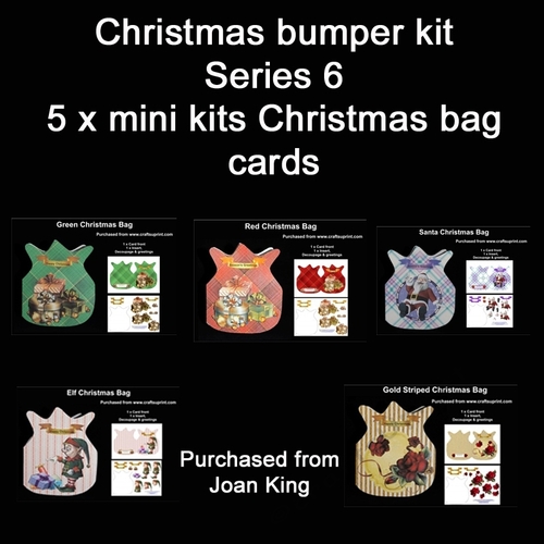 Christmas bumper kit 5 x Christmas bag mini kits Series 6 