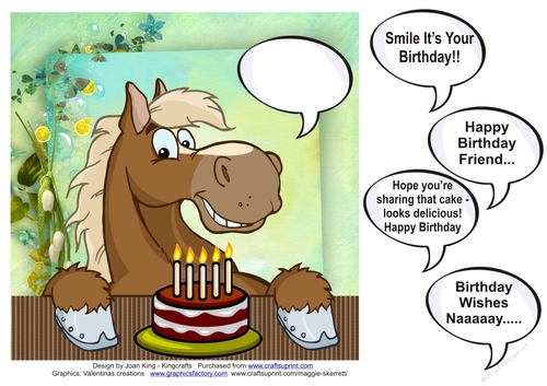 Birthday message from the horse