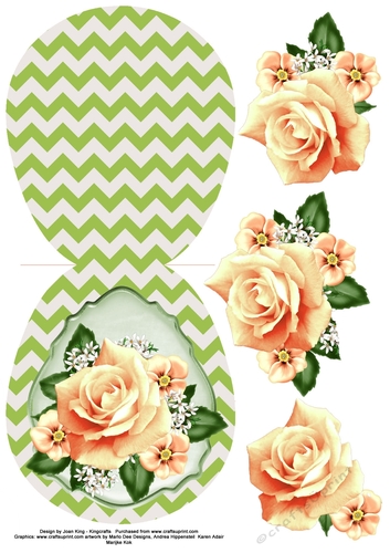 Peach Rose Posy