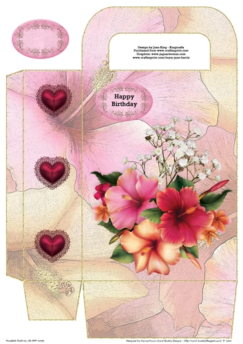 Hibiscus gift bag