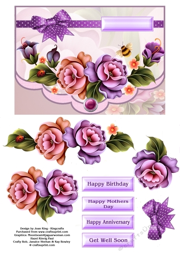 Enchanted flowers envelope card